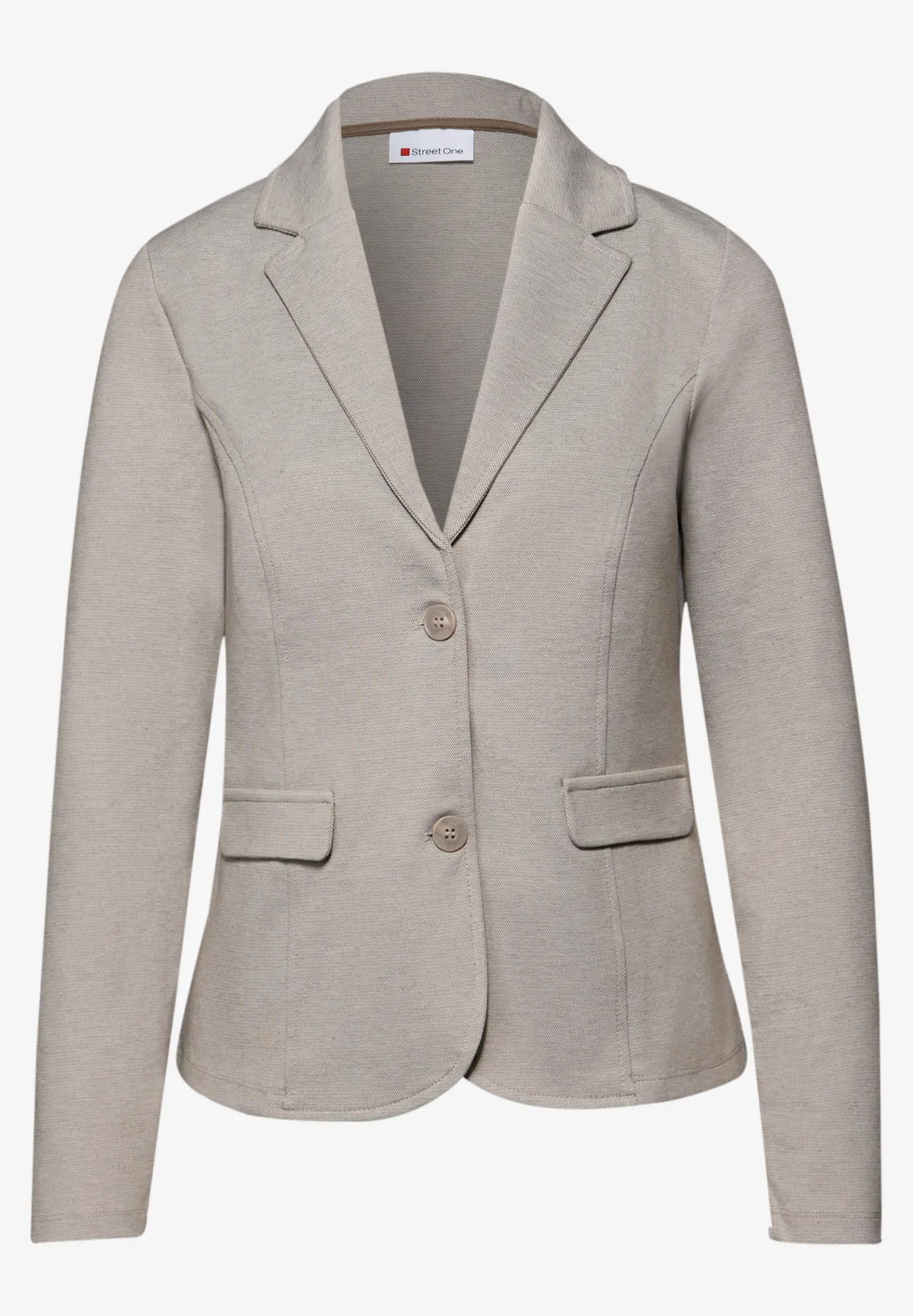 Street One Basic Blazer - Light Terra Mocha
