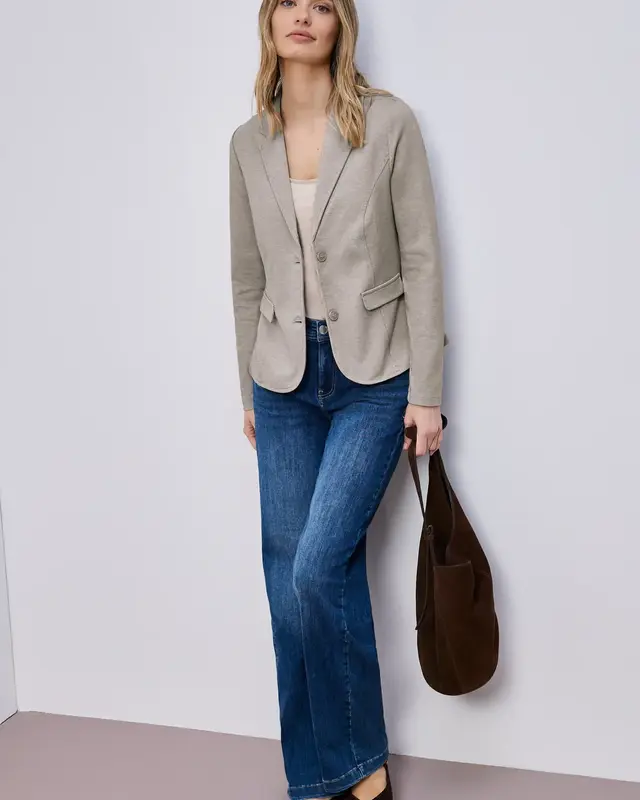 Street One Basic Blazer - Light Terra Mocha