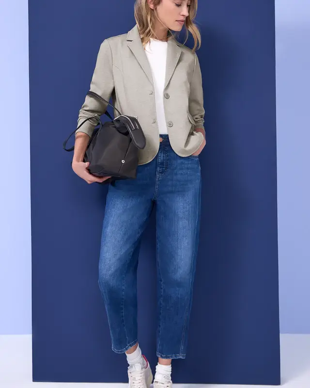 Street One Basic Blazer - Light Terra Mocha