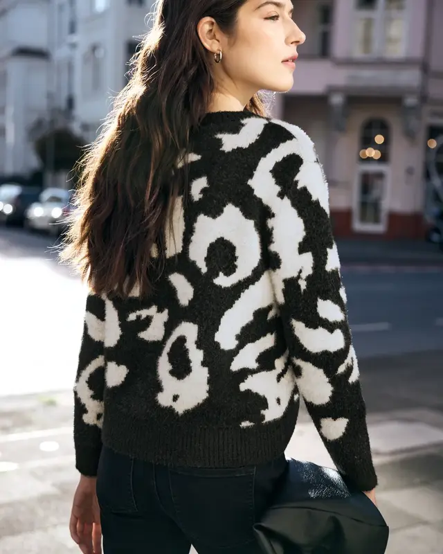 Street One Studio Cosy Round Neck Jumper - Black