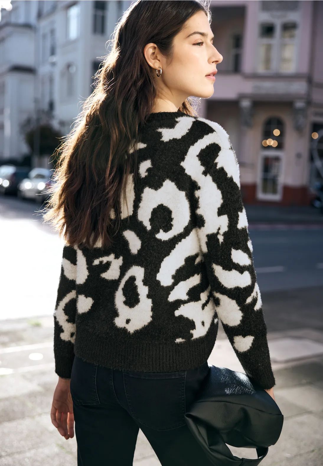 Street One Studio Kuscheliger Rundhalspullover - Black