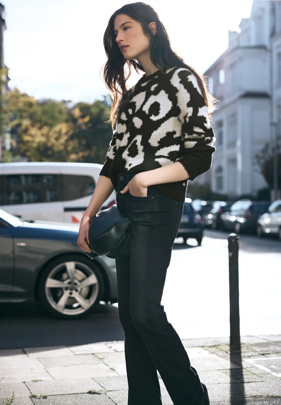 Street One Studio Kuscheliger Rundhalspullover - Black