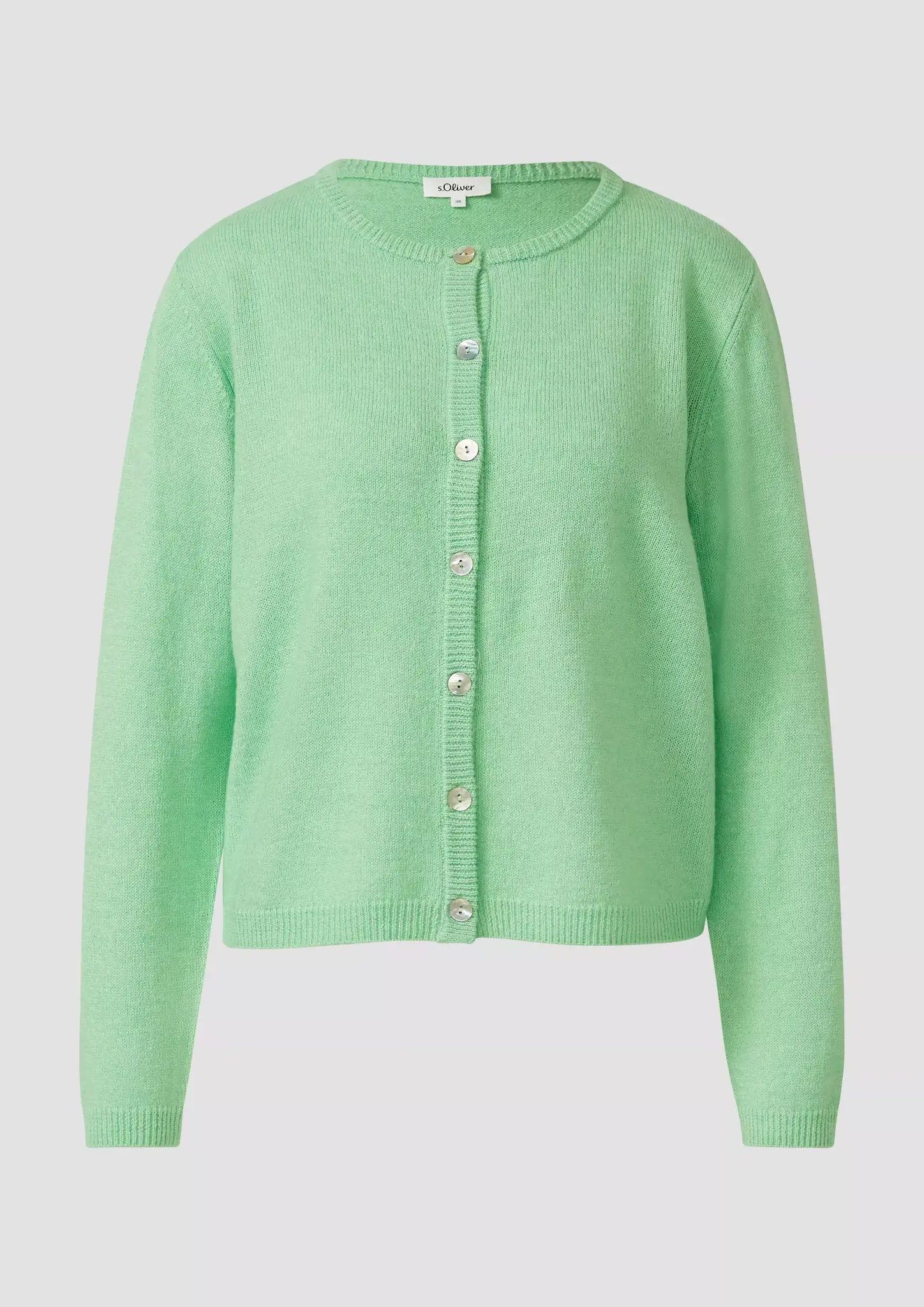 S. Oliver Gebreid Vest - Green