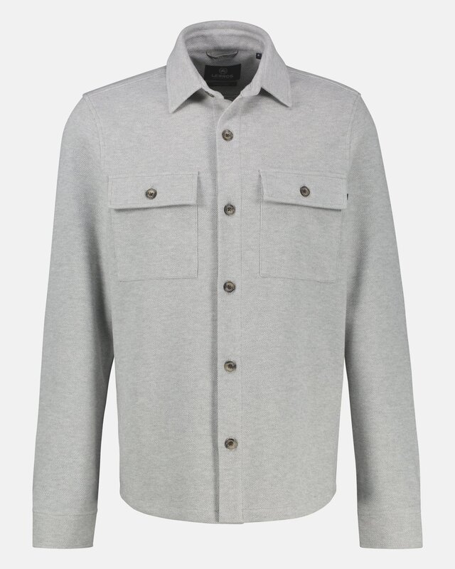 Lerros Hemdjacke Piqué - Storm Grey Melange