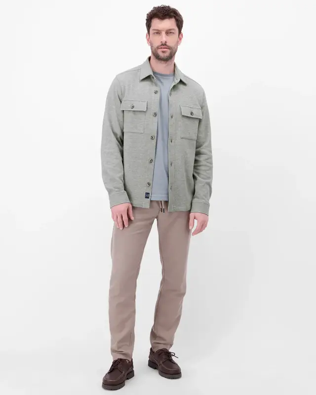 Lerros Hemdjacke Piqué - Storm Grey Melange