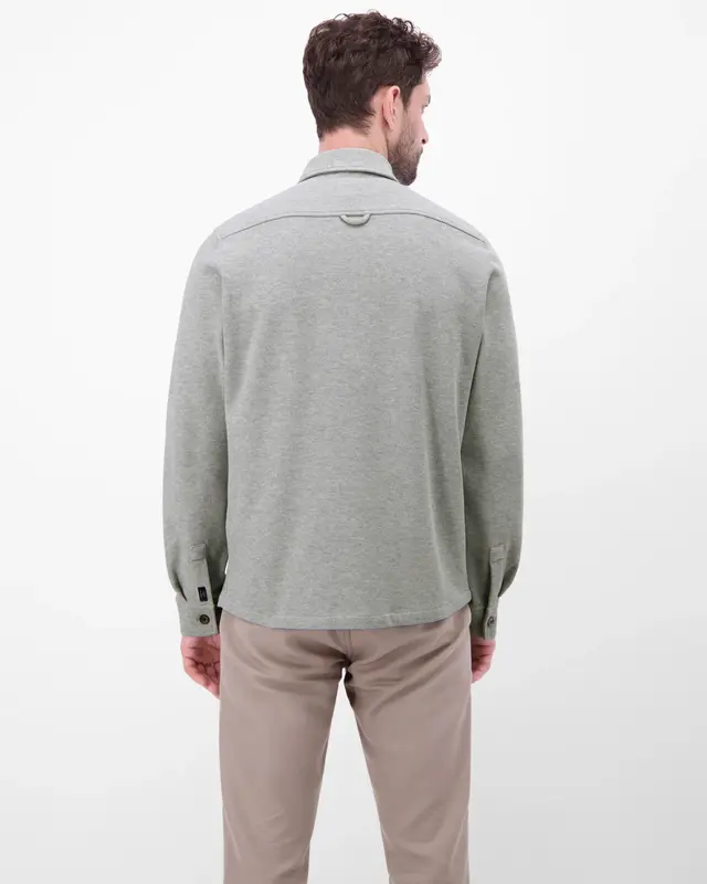 Lerros Overhemdjasje Piqué Kwaliteit - Storm Grey Melange
