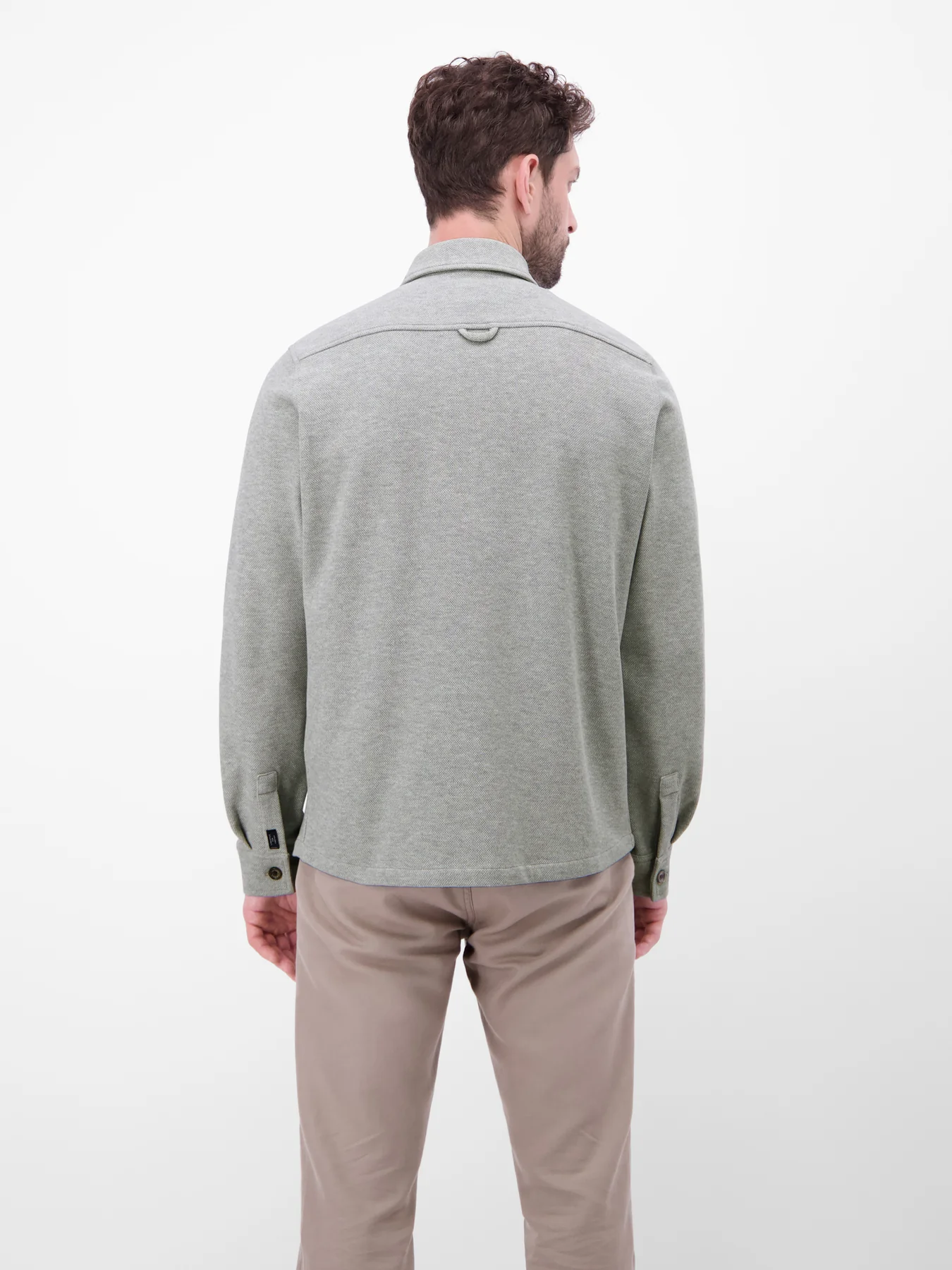 Lerros Shirtjacket Piqué - Storm Grey Melange