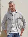 Lerros Shirtjacket Piqué - Storm Grey Melange