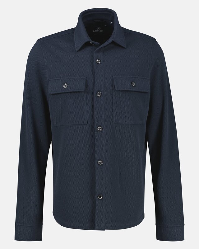 Lerros Hemdjacke Piqué - Classic Navy
