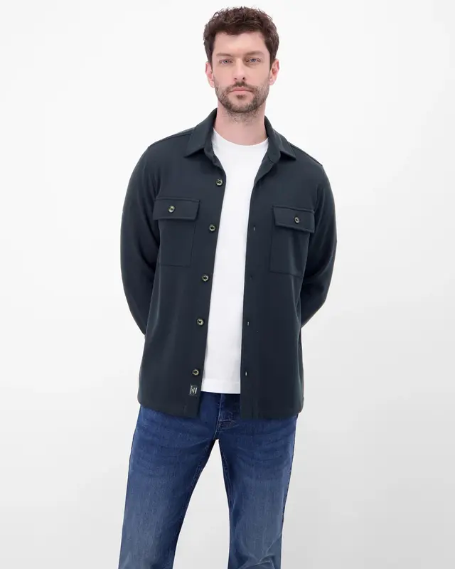 Lerros Overhemdjasje Piqué Kwaliteit - Classic Navy