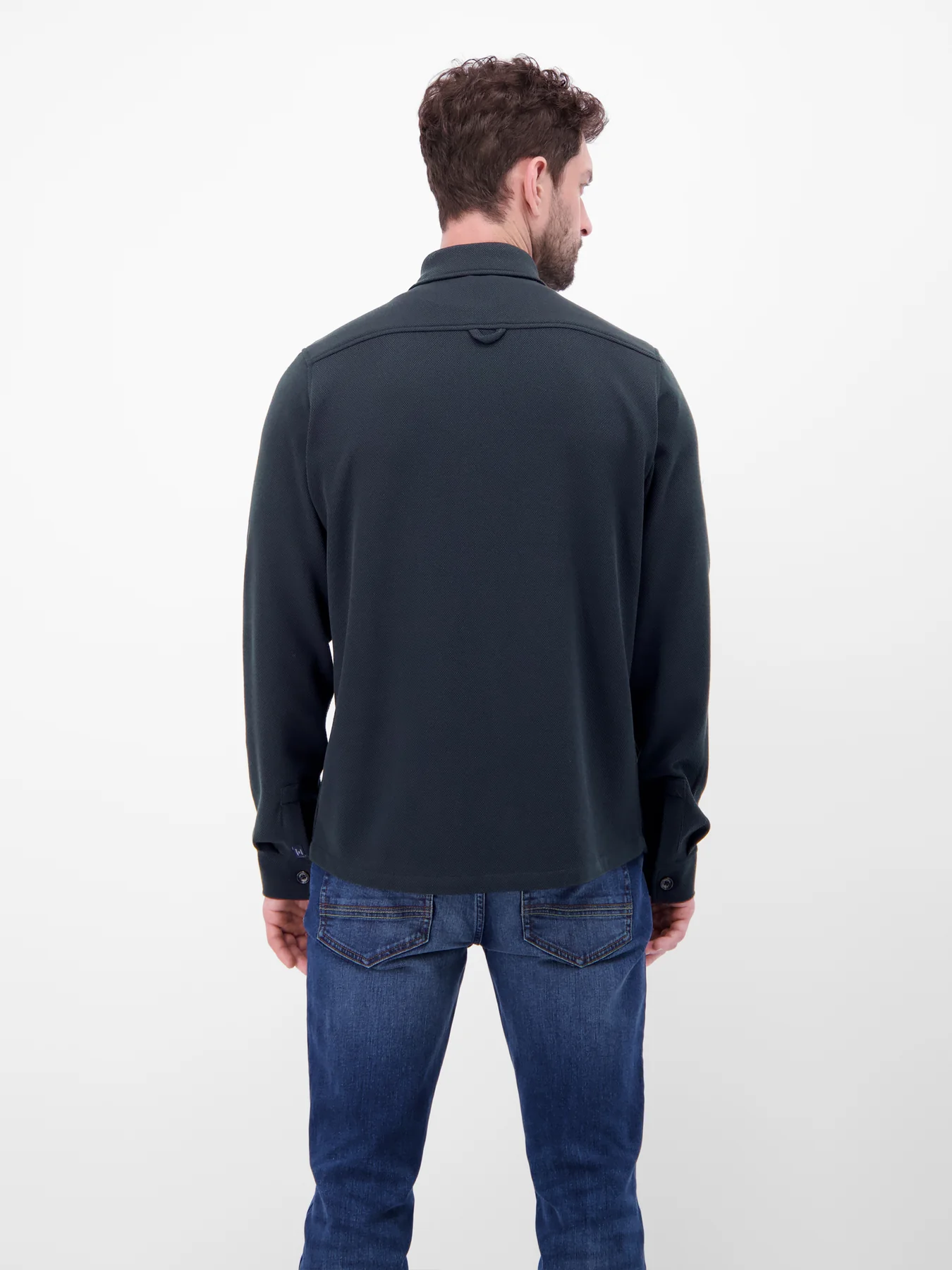 Lerros Overhemdjasje Piqué Kwaliteit - Classic Navy