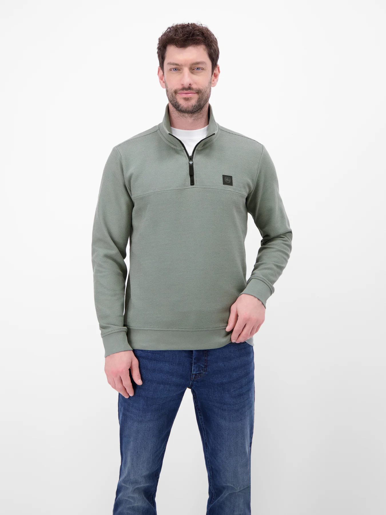 Lerros Troyer Trui Wafelstructuur - Storm Grey