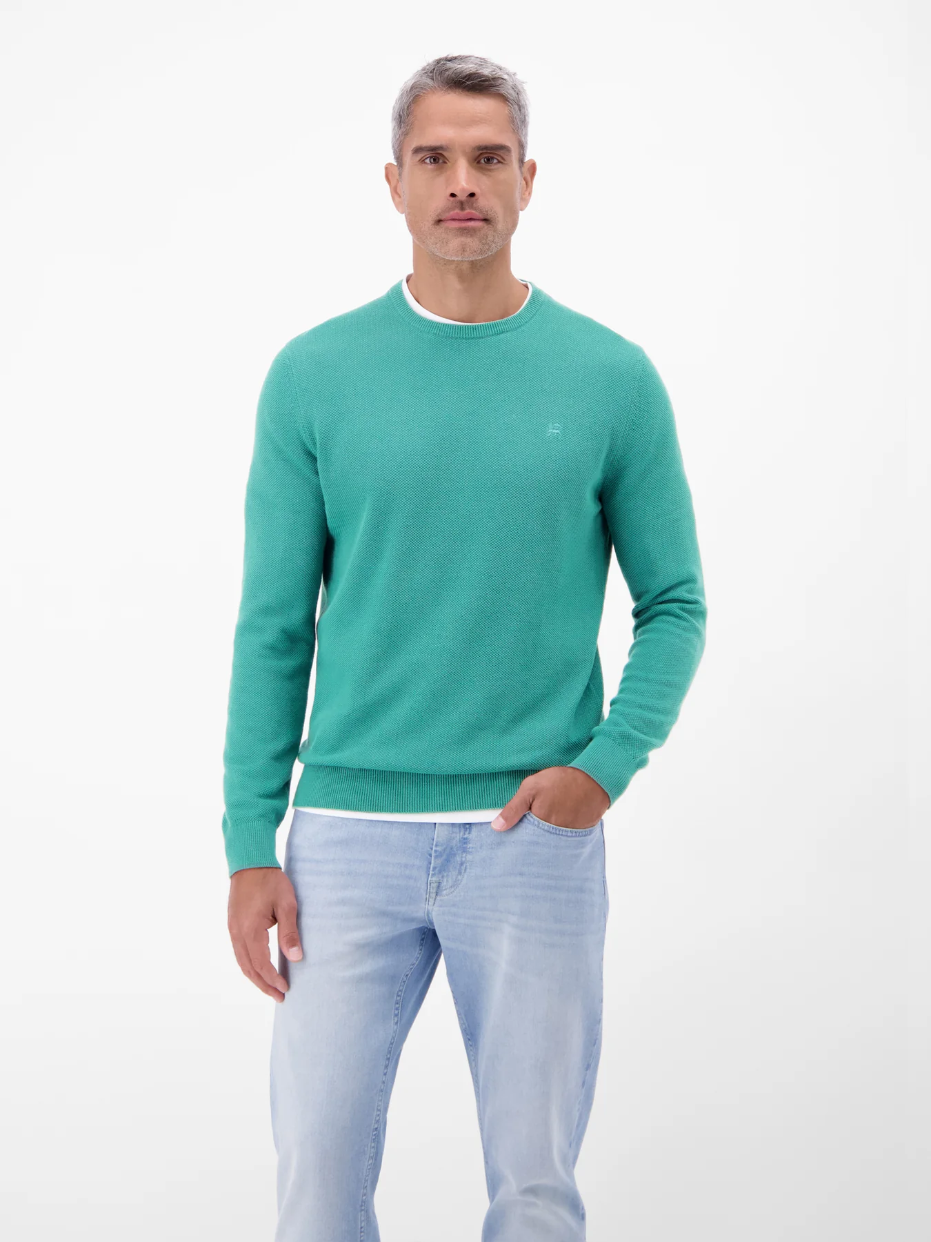 Lerros Struktur Pullover - Soft Teal