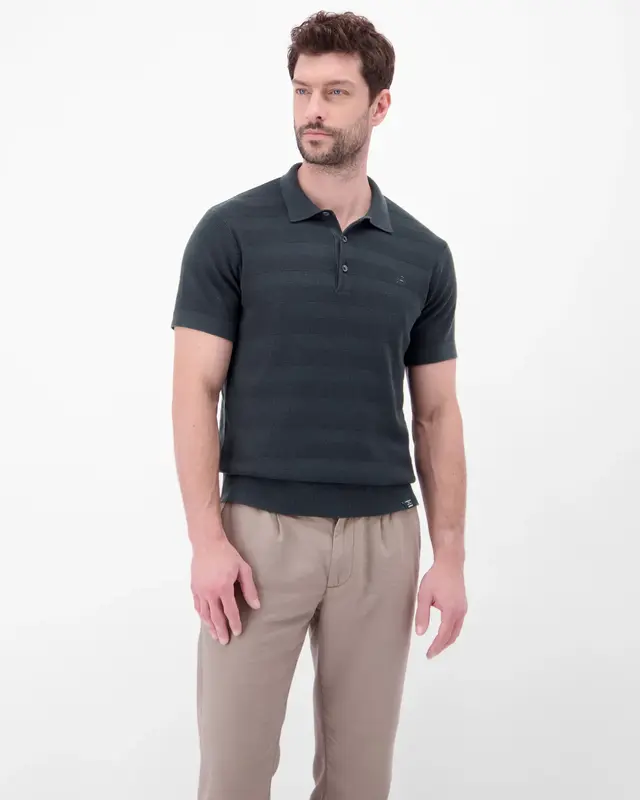 Lerros Unifarbe Poloshirt - Classic Navy