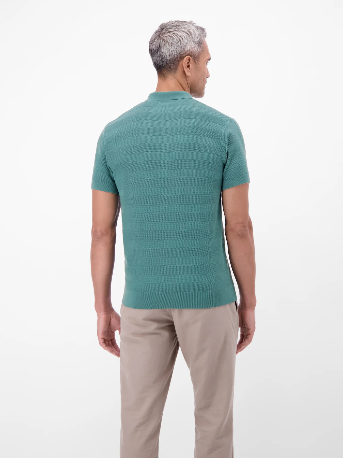 Lerros Unifarbe Poloshirt - Soft Teal