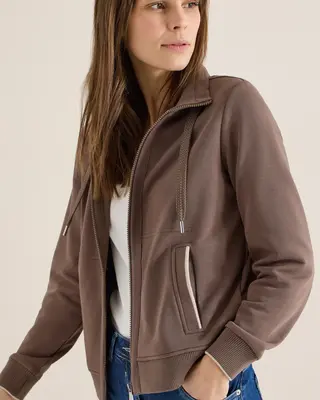 Cecil Lichtgewicht Sweatjack - Urban Taupe