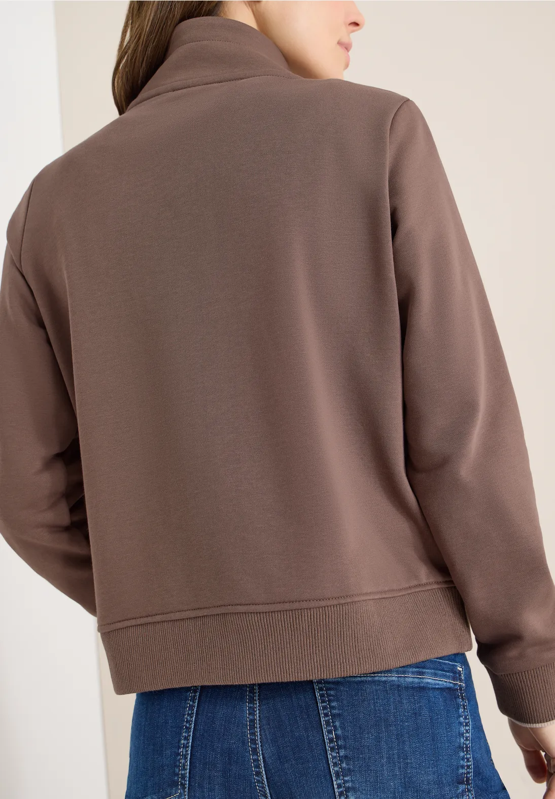 Cecil Lichtgewicht Sweatjack - Urban Taupe