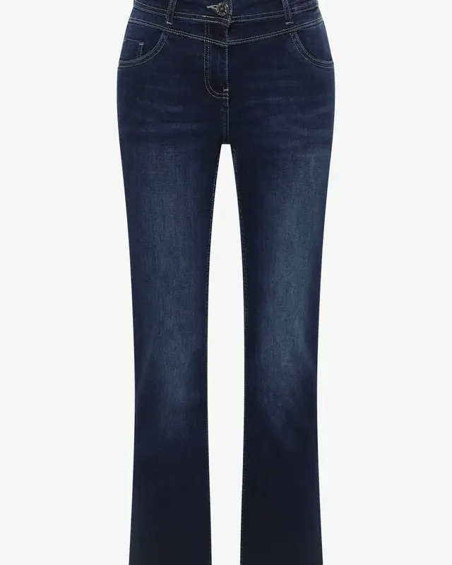 Cecil Bootcut Jeans Toronto - Dark Blue Wash
