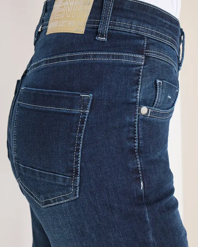 Cecil Bootcut Jeans Toronto - Dark Blue Wash