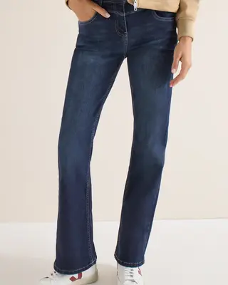 Cecil Bootcut Jeans Toronto - Dark Blue Wash