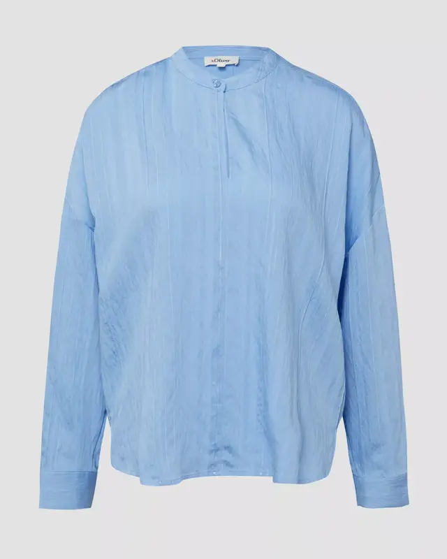 S. Oliver Gestructureerde Blouse - Blue