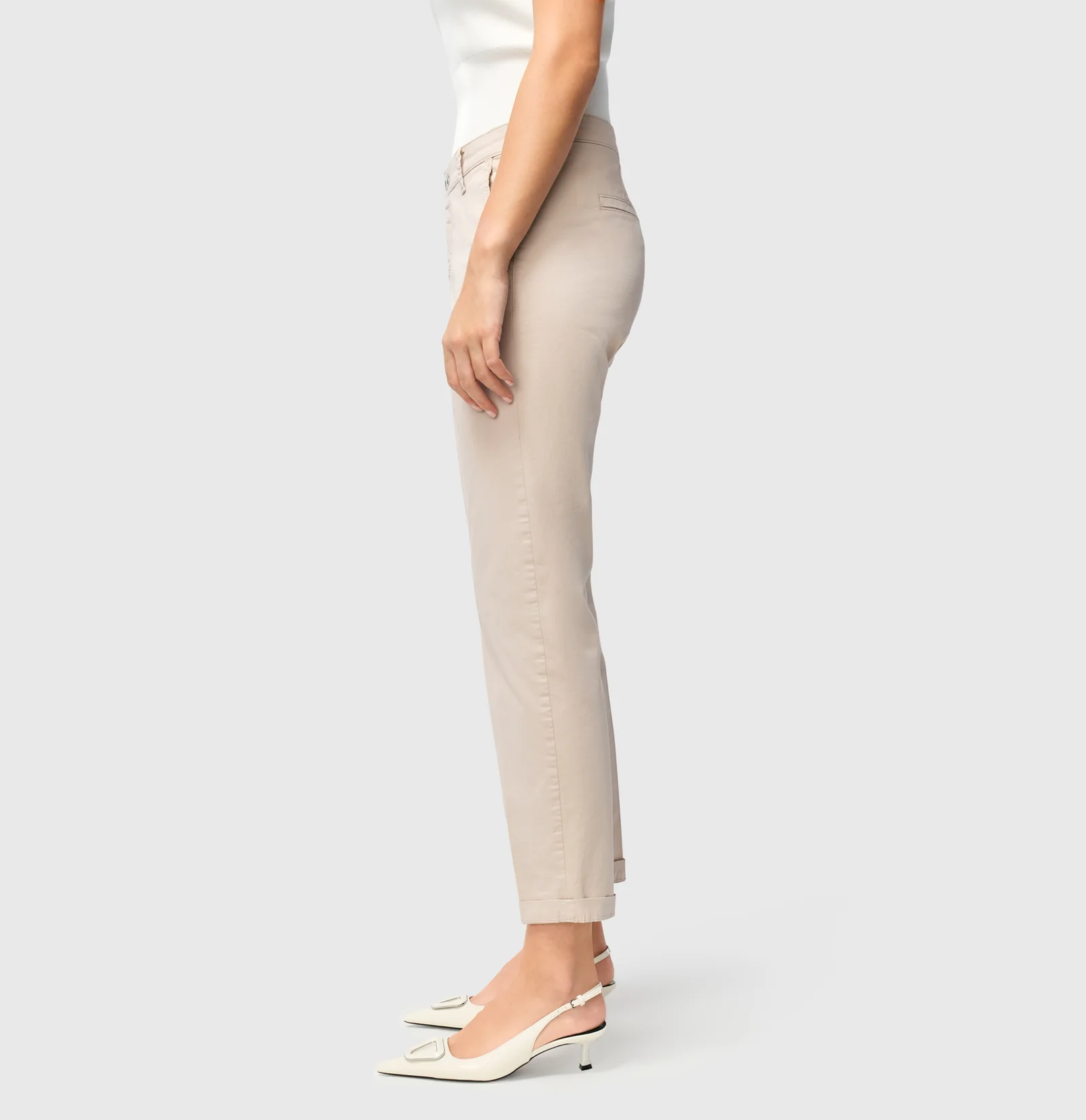 Mac Jeans Chino Turn-Up - Ivory PPT