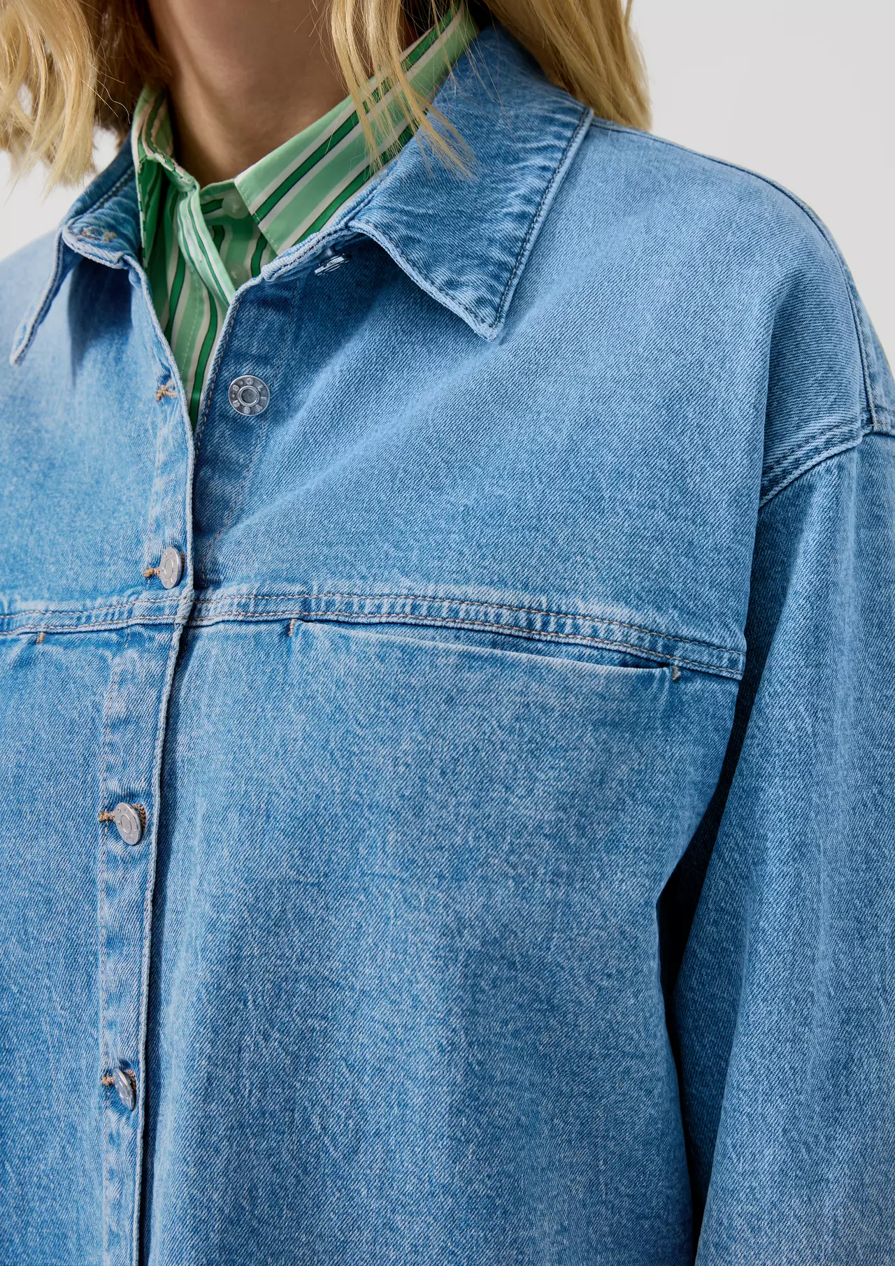 S. Oliver Denim Blouse - Blue Denim