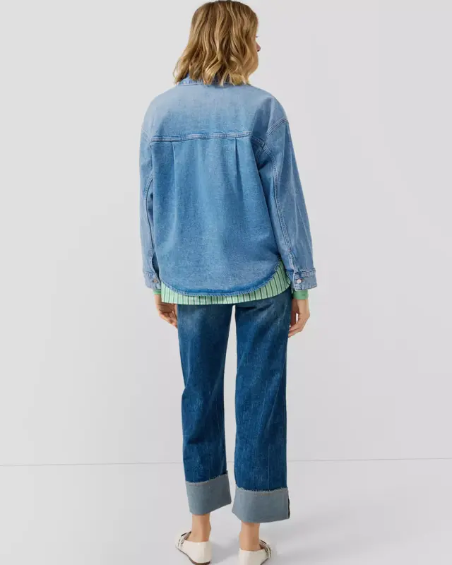 S. Oliver Denim Blouse - Blue Denim