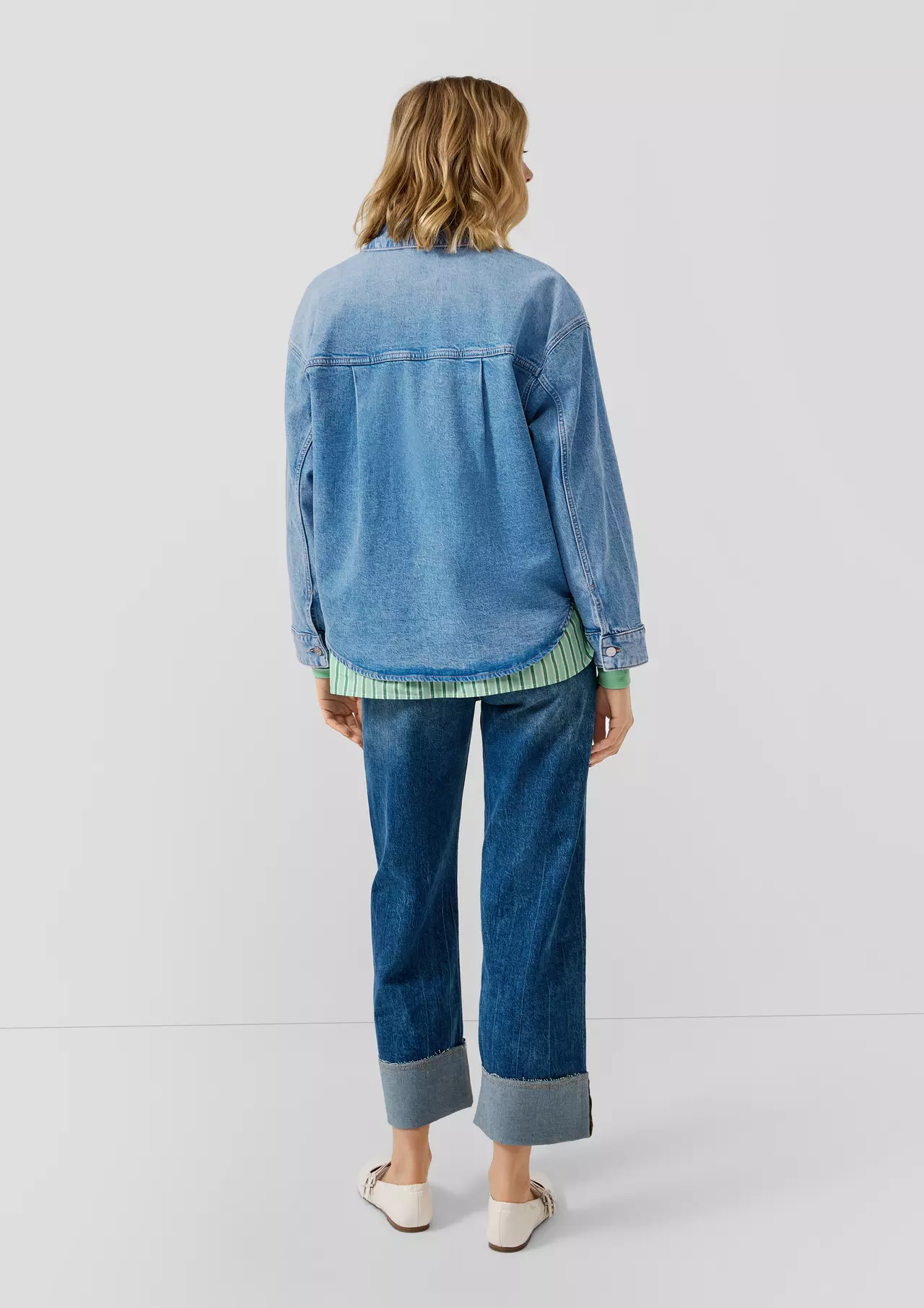 S. Oliver Denim Bluse - Blue Denim