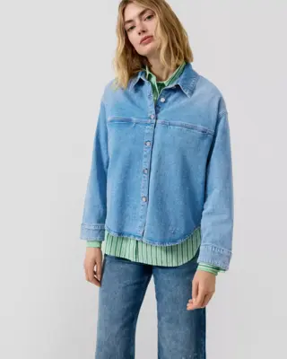 S. Oliver Denim Blouse - Blue Denim