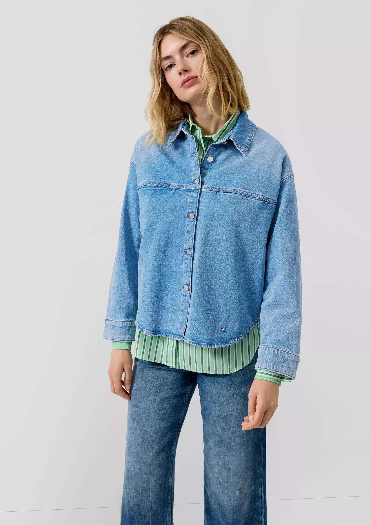 S. Oliver Denim Blouse - Blue Denim