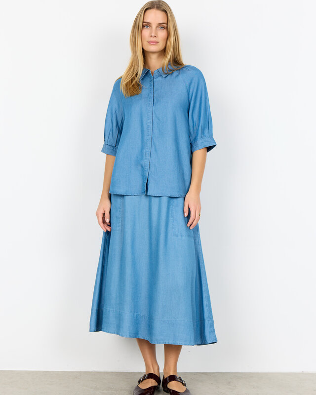 Soyaconcept Bluse Liv 50 - Medium Blue