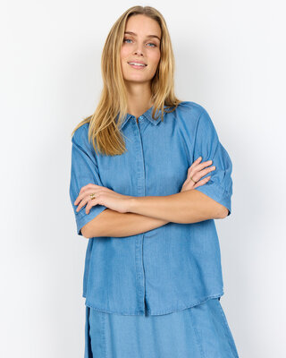 Soyaconcept Bluse Liv 50 - Medium Blue