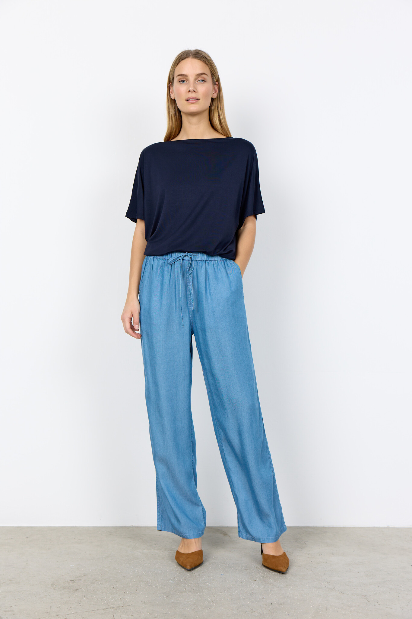 Soyaconcept Broek Liv 53-C - Medium Blue