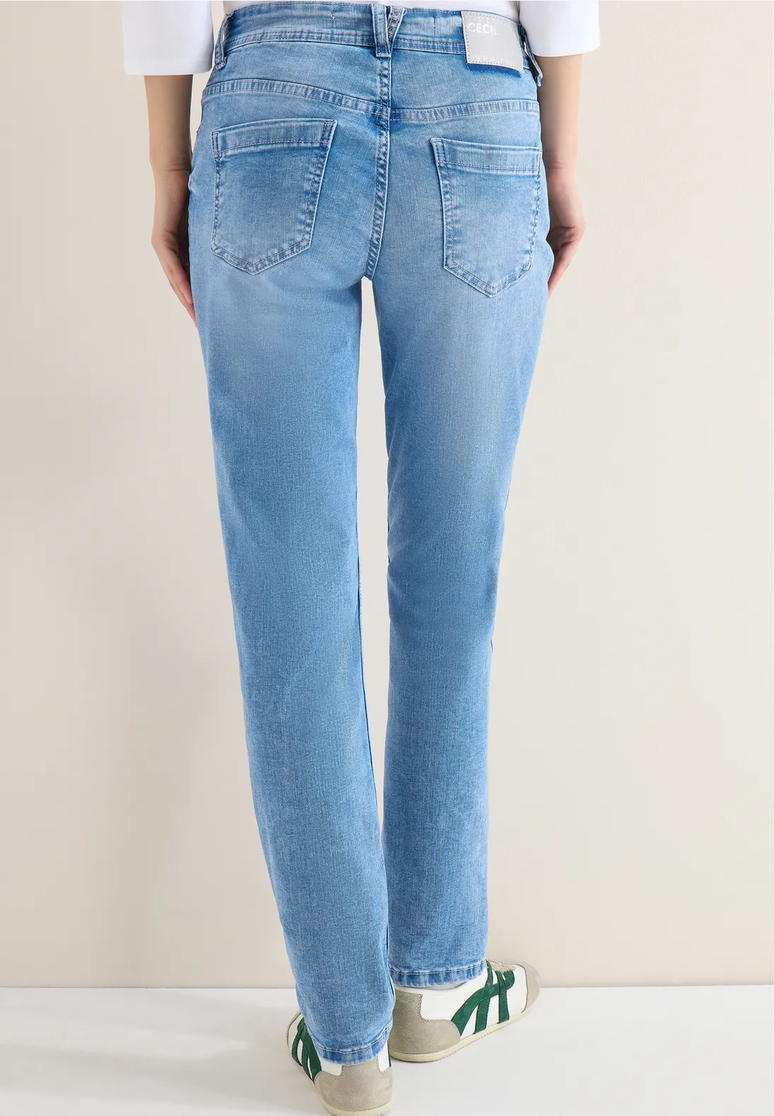 Cecil Slim Leg Jeans Scarlett - Authentic Used Wash