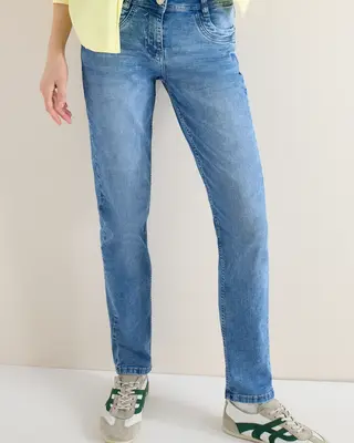 Cecil Slim Leg Jeans Scarlett - Authentic Used Wash