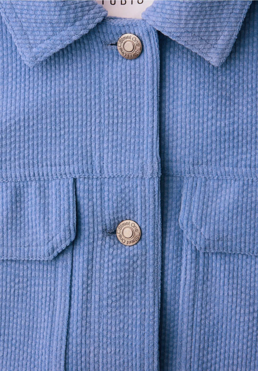 Street One Studio Overshirt in Unifarbe - Blue Echo