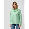Gestreepte Popeline Blouse - Green