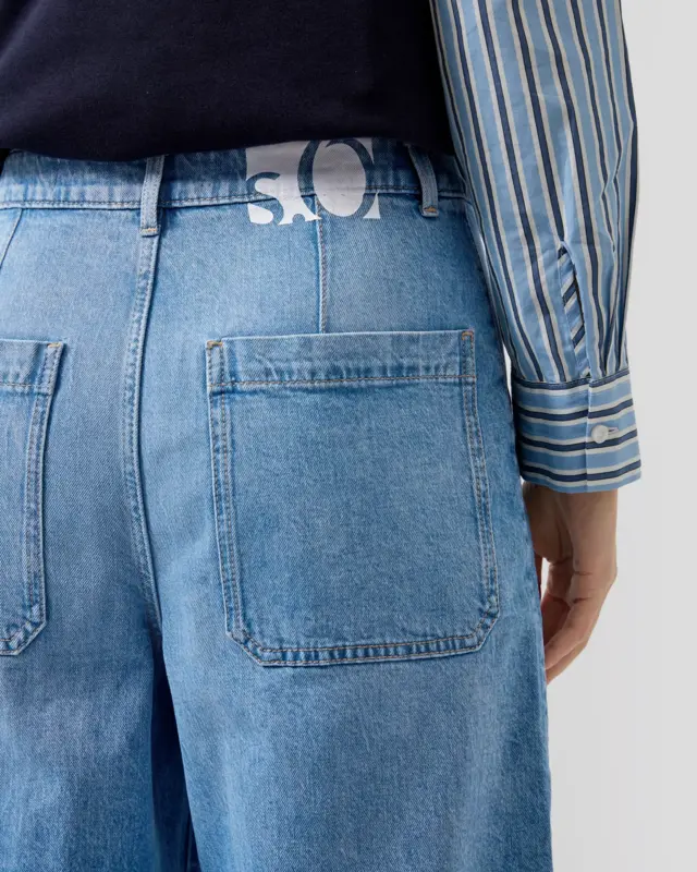 S. Oliver Relaxed Fit Barrel Jeans - Blue