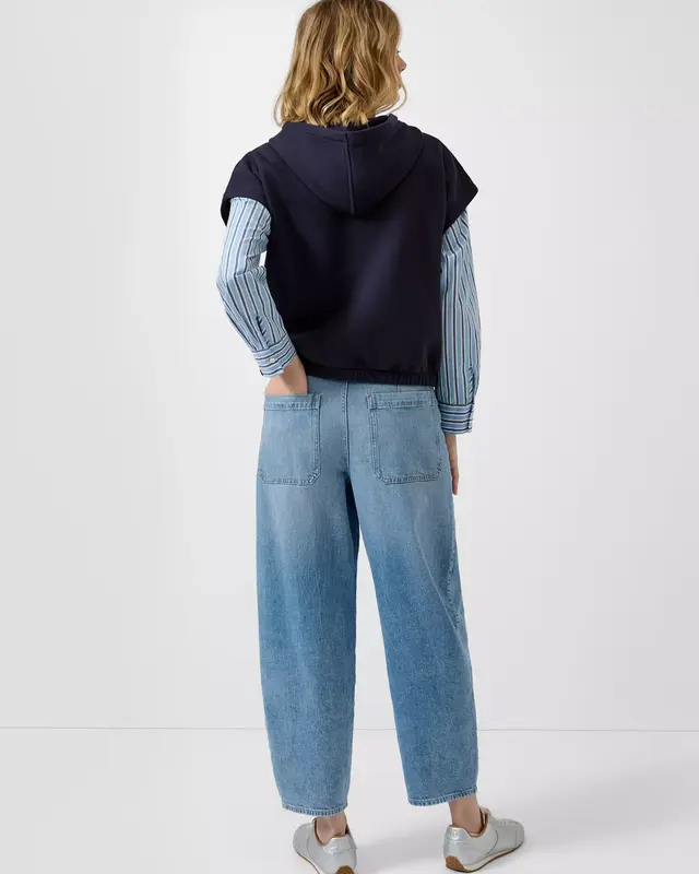 S. Oliver Relaxed Fit Barrel Jeans - Blue