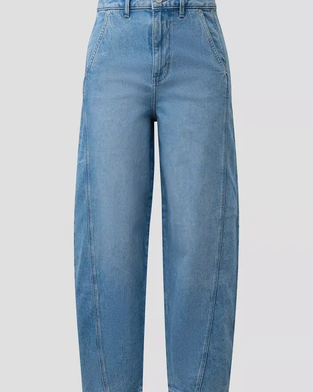 S. Oliver Relaxed Fit Barrel Jeans - Blue