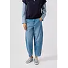 Relaxed Fit Barrel Jeans - Blue