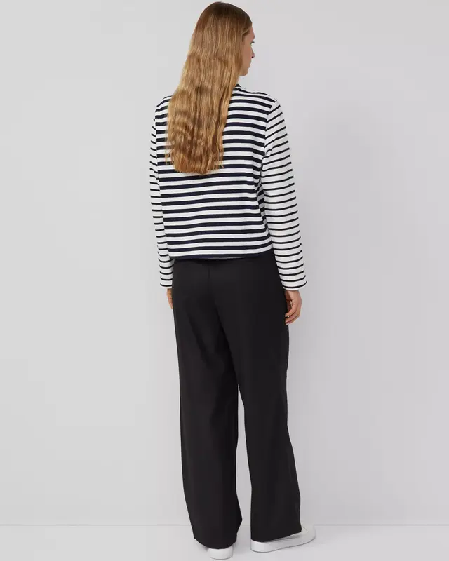 S. Oliver Gestreept Sweatshirt - Navy