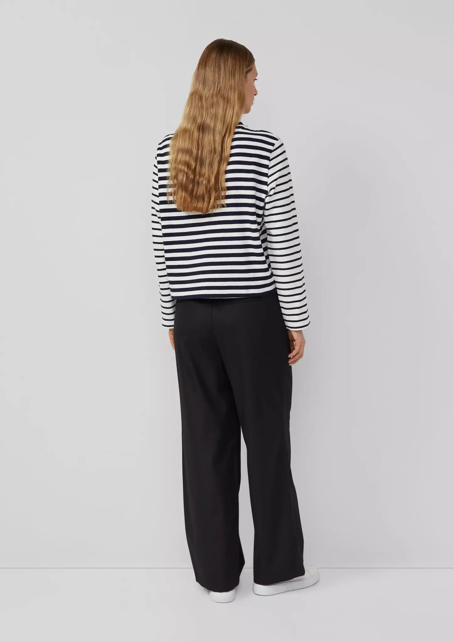 S. Oliver Gestreept Sweatshirt - Navy