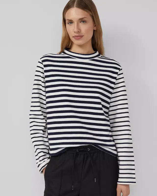 S. Oliver Gestreept Sweatshirt - Navy