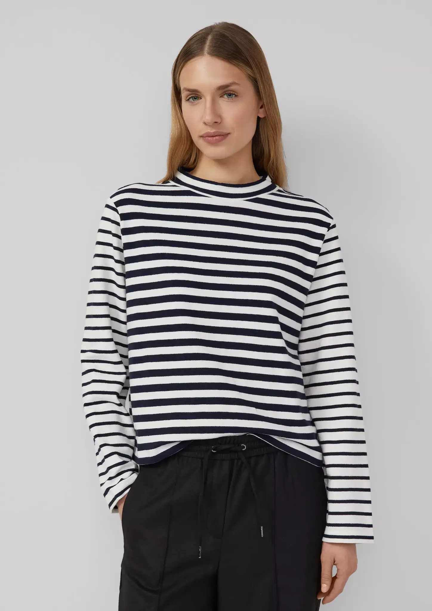 S. Oliver Streifen Sweatshirt - Navy
