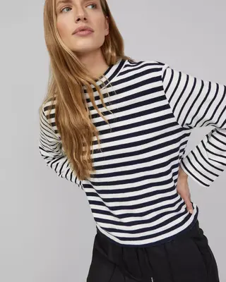 S. Oliver Streifen Sweatshirt - Navy