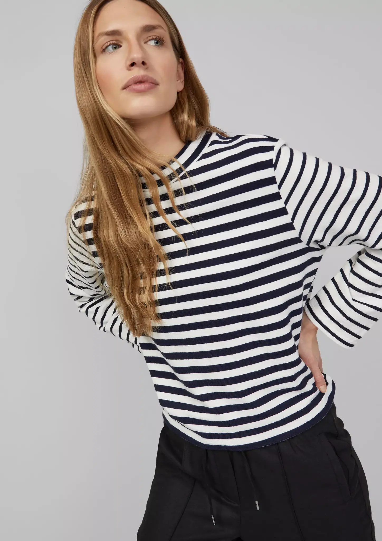S. Oliver Striped Sweatshirt - Navy