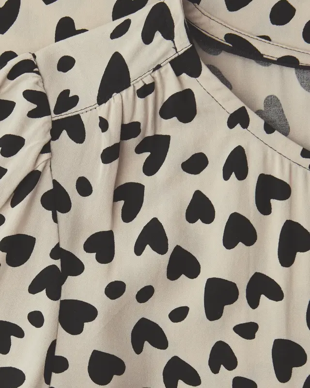 Street One Studio Bluse mit Herzmuster - Stone Sand