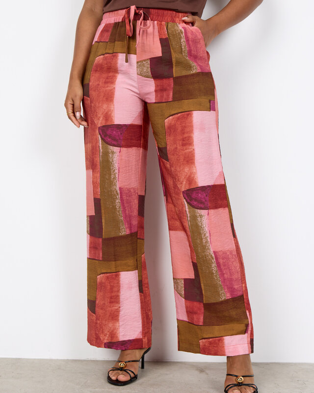 Soyaconcept Pants Catania 3-B - Rapture Rose Combi